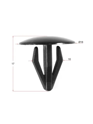 Клипса фиксатор HONDA (1 шт.) SAT ST-M10517