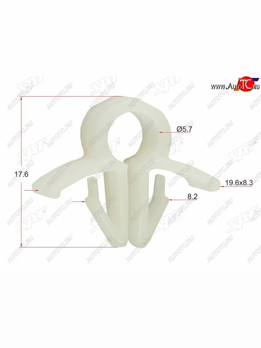 Клипса трубки эл. проводки HONDANISSAN (1 шт.) SAT ST-M10556  в Самаре Самарской области