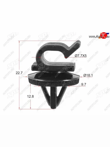 Клипса упора капота HONDA (1 шт.) SAT ST-M10558
