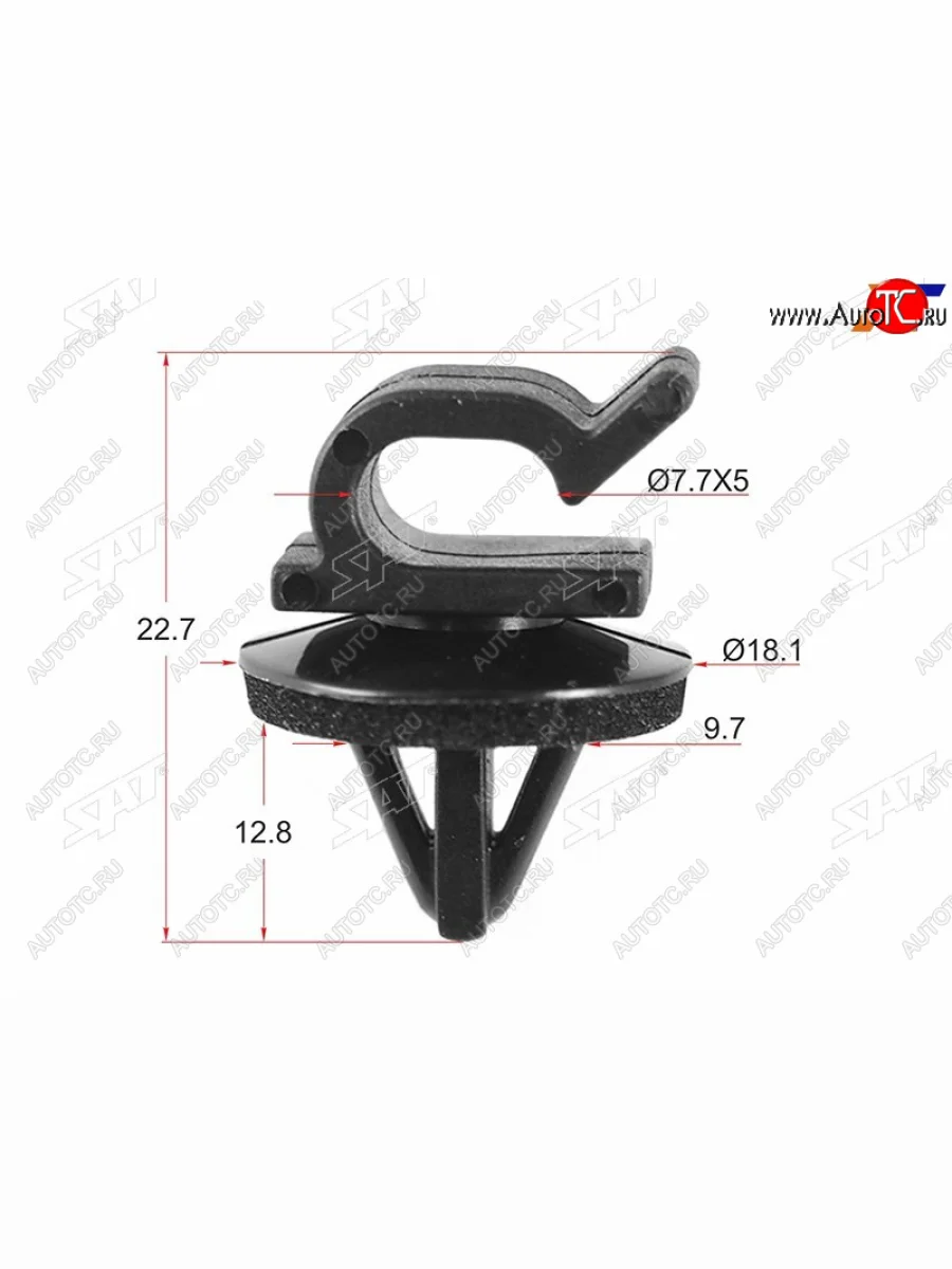 Клипса упора капота HONDA (1 шт.) SAT ST-M10558  в Самаре Самарской области