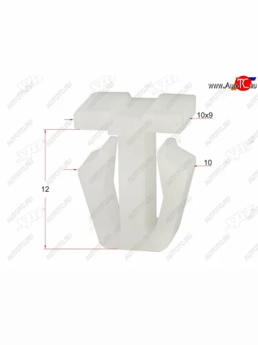 Клипса молдинга кузова HONDA (1 шт.) SAT ST-M10559