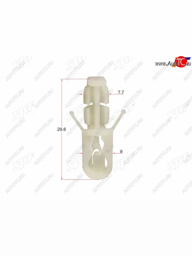 Клипса крепления порогамолдинга HONDA (1 шт.) SAT ST-M10564