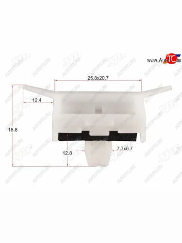 Клипса зажим HONDA (1 шт.) SAT ST-M10590