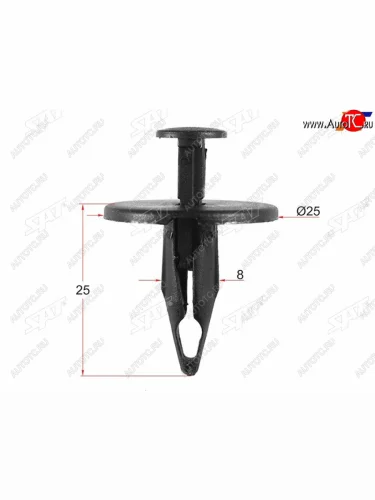 Клипса защиты бампера GM (1 шт.) SAT ST-M10718