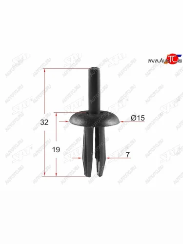 Клипса обшивки FORD (1 шт.) SAT ST-M10715