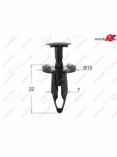 Клипса молдинга GM (1 шт.) SAT ST-M10725