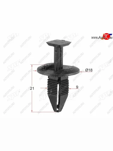 Клипса бампера FORD (1 шт.) SAT ST-M10722