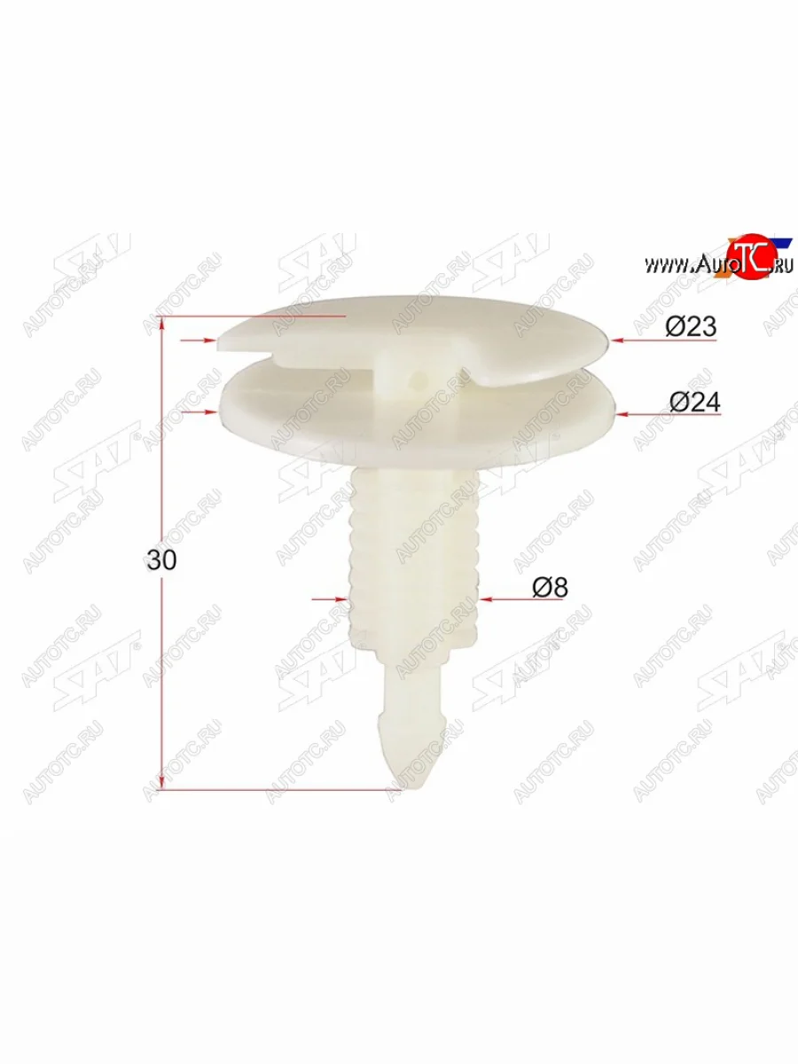 Клипса обшивки FORD (1 шт.) SAT ST-M10734  в Самаре Самарской области