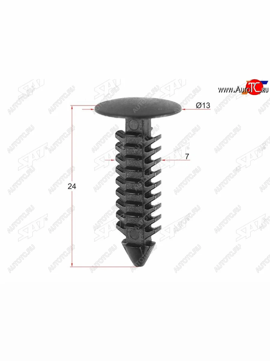 Клипса обшивки капота FORD (1 шт.) SAT ST-M10728  в Самаре Самарской области