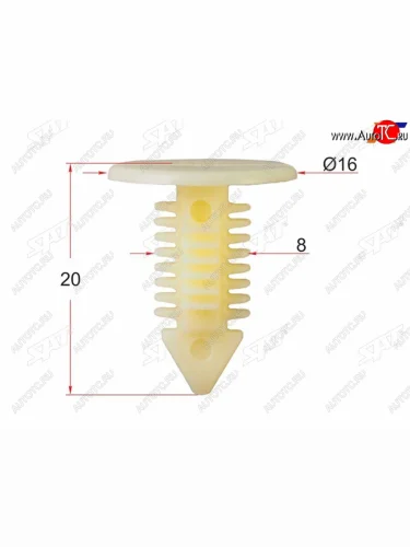 Клипса обшивки GM (1 шт.) SAT ST-M10735