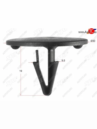 Клипса обшивки капота FORD (1 шт.) SAT ST-M10755