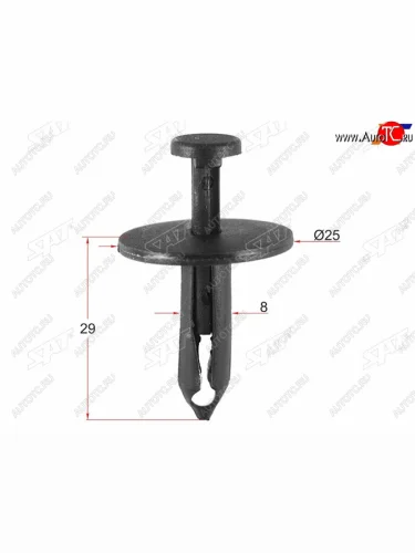 Клипса защиты бампера FORD (1 шт.) SAT ST-M10769