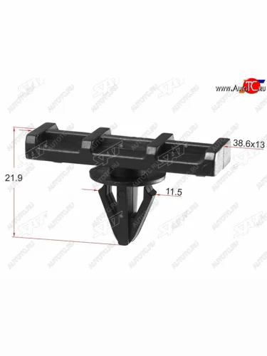 Клипса фиксатор молдинга FORD (1 шт.) SAT ST-M10789
