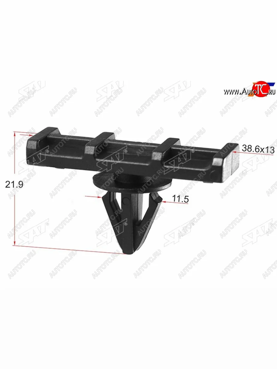 Клипса фиксатор молдинга FORD (1 шт.) SAT ST-M10789  в Самаре Самарской области