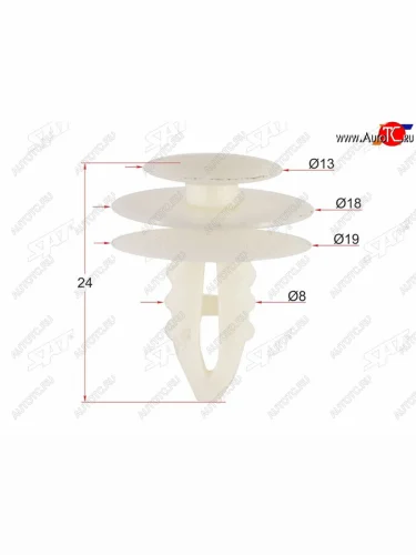 Клипса обшивки FORD (1 шт.) SAT ST-M10794