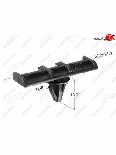 Клипса молдинга FORD (1 шт.) SAT ST-M10790