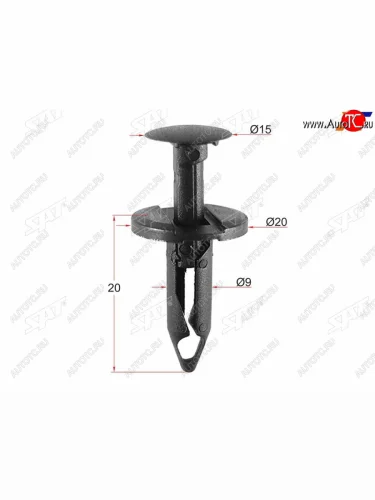 Клипса защиты бампера GMFORD (1 шт.) SAT ST-M10811