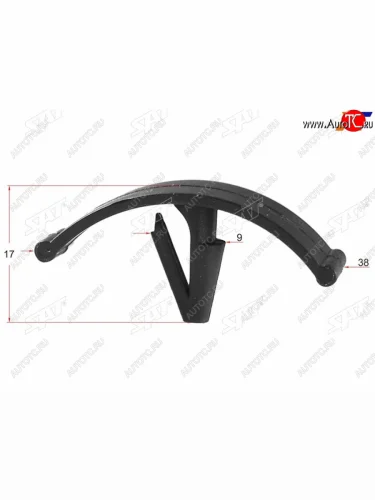 Клипса решетки капота FORDCHRYSLER (1 шт.) SAT ST-M10804