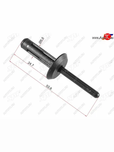 Клипса заклепка GMFORD (1 шт.) SAT ST-M10836