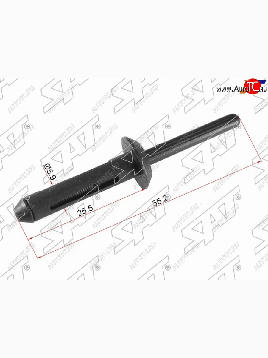 Клипса заклепка GMFORD (1 шт.)                                                                      SAT ST-M10835  в Самаре Самарской области