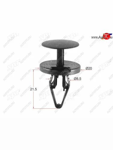 Клипса крепления FORD (1 шт.) SAT ST-M10827