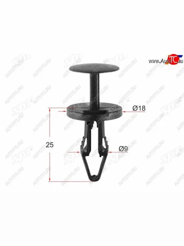 Клипса обшивки FORD (1 шт.) SAT ST-M10828