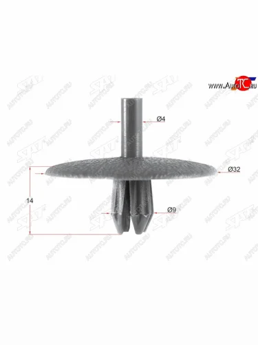 Клипса кузова GM (1 шт.) SAT ST-M10845