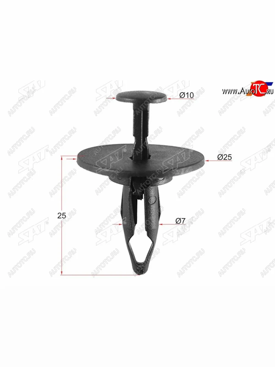 Клипса защиты бампера GM (1 шт.) SAT ST-M10863  в Самаре Самарской области