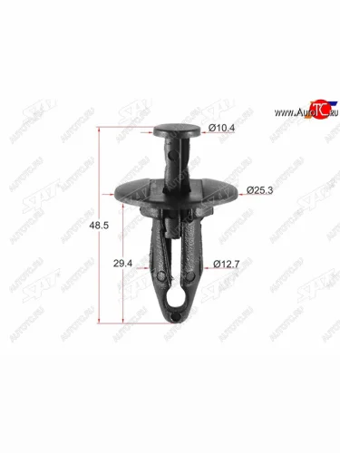 Клипса защиты бампера GM (1 шт.) SAT ST-M10856