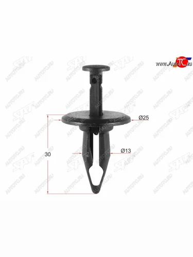 Клипса расширителя бампера GM (1 шт.) SAT ST-M10854