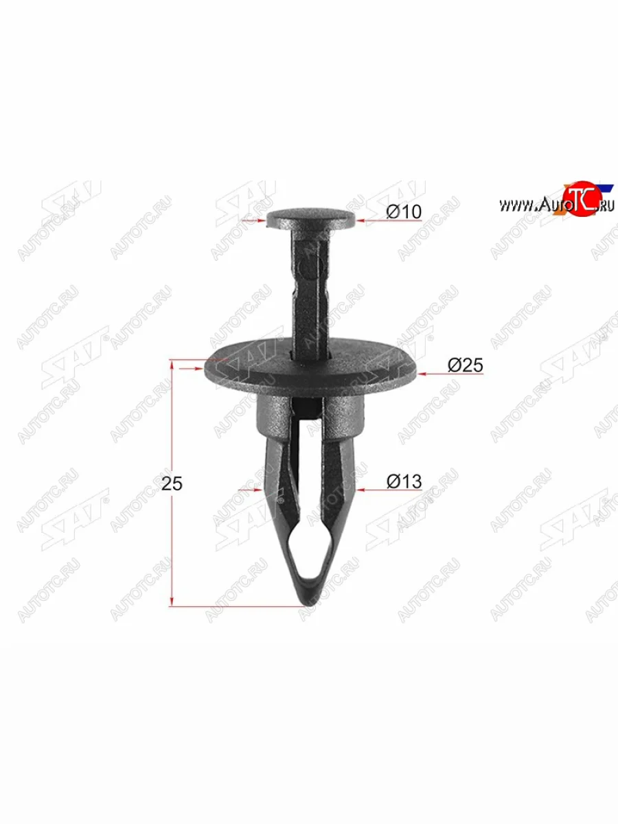 Клипса защиты бампера GM (1 шт.) SAT ST-M10848  в Воронеже Воронежской области