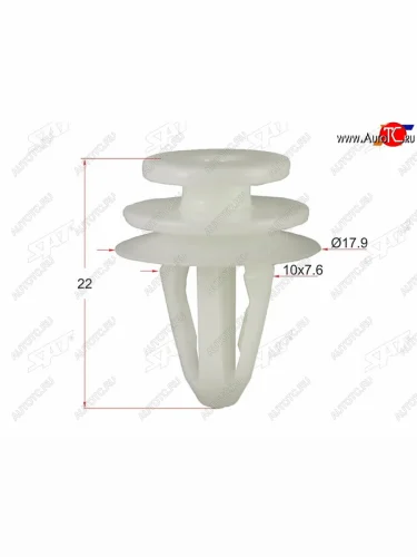 Клипса обшивки двери GM (1 шт.) SAT ST-M10878
