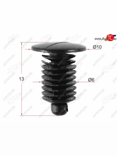 Клипса обшивки двери GM (1 шт.) SAT ST-M10884