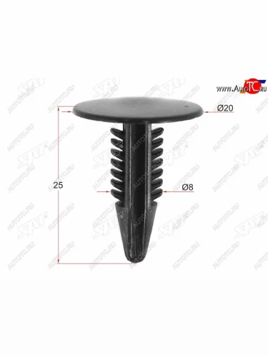 Клипса обшивки GM (1 шт.) SAT ST-M10894