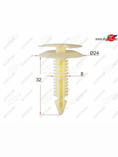 Клипса обшивки двери GM (1 шт.) SAT ST-M10891