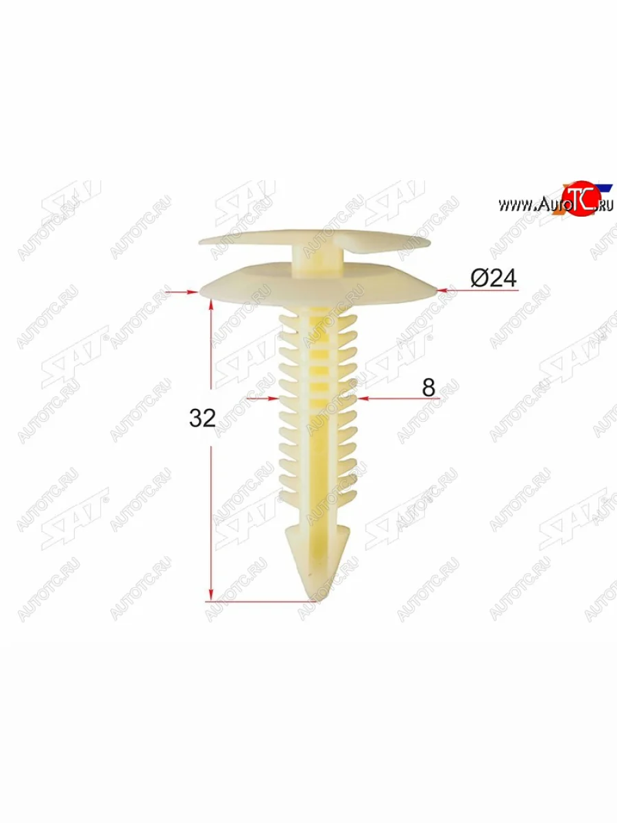 Клипса обшивки двери GM (1 шт.) SAT ST-M10891  в Воронеже Воронежской области