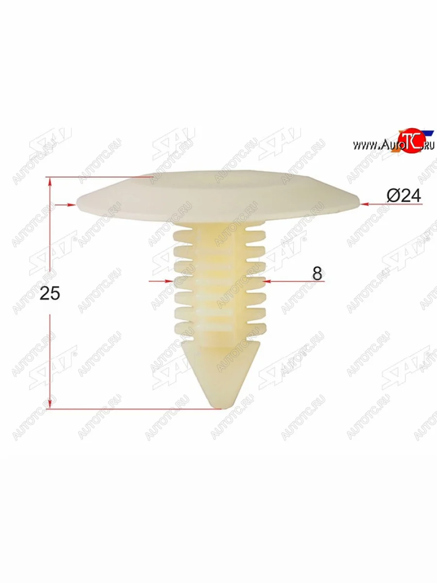 Клипса обшивки капота GM (1 шт.) SAT ST-M10881  в Самаре Самарской области
