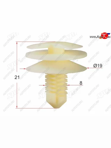 Клипса обшивки двери GM (1 шт.) SAT ST-M10888