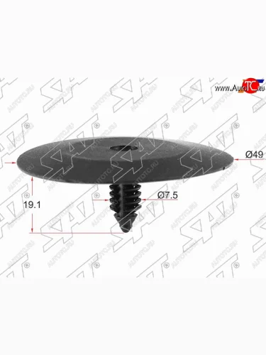 Клипса обшивки капота GM (1 шт.) SAT ST-M10887
