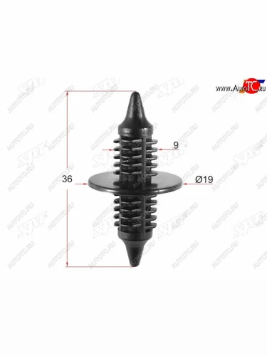 Клипса решетки радиатора GM (1 шт.) SAT ST-M10906