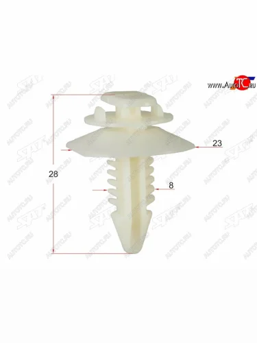 Клипса обшивки двери GMDAEWOO (1 шт.) SAT ST-M10905