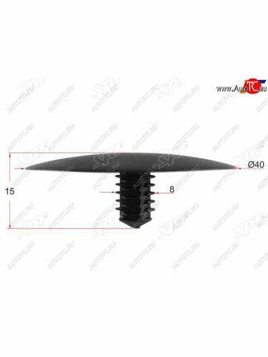 Клипса обшивки капота GM (1 шт.) SAT ST-M10902