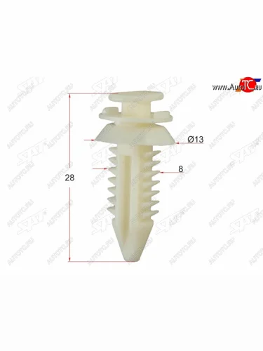 Клипса обшивки двери GMDAEWOO (1 шт.) SAT ST-M10899