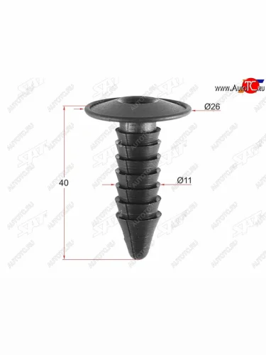 Клипса обшивки капота GM (1 шт.) SAT ST-M10895