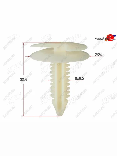 Клипса обшивки двери GM (1 шт.) SAT ST-M10917