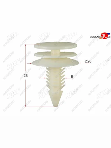 Клипса обшивки двери GM (1 шт.) SAT ST-M10927