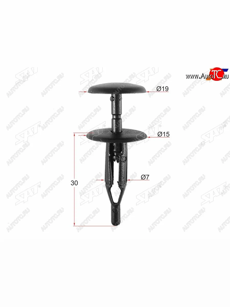 Клипса защиты бампера GM (1 шт.) SAT ST-M10950  в Самаре Самарской области