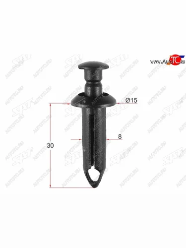 Клипса защиты бампера GM (1 шт.) SAT ST-M10948