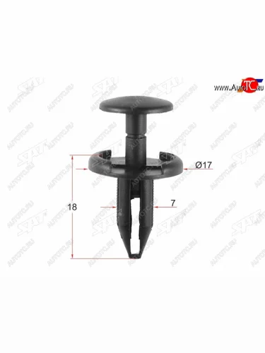 Клипса защиты бампера GMJEEP (1 шт.) SAT ST-M10968