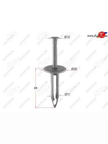 Клипса защиты бампера GM (1 шт.) SAT ST-M10962